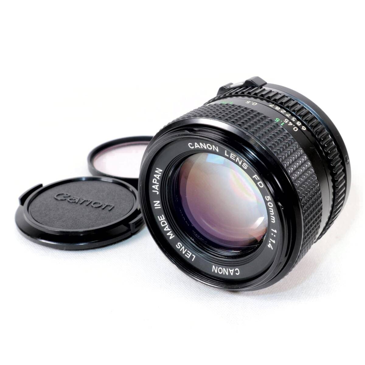 { beautiful goods } CANON NEW FD 50mm F1.4 Canon single burnt point Old lens used lens k2447-2