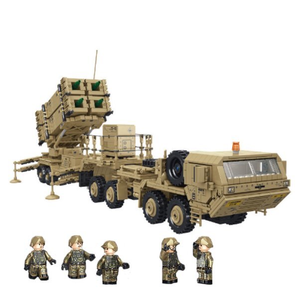 残2【在庫限り】レゴ 互換 LEGO 互換 アメリカ軍 M983トレーラー パトリオット 人形5体付き ブロック ミリタリー 兵器 フィギュア ミサイル_画像2