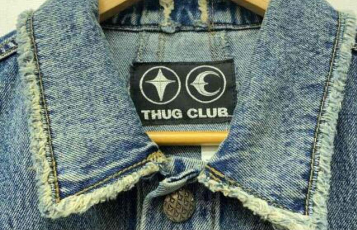 thugclub thug club トライバルデニムジャケット デニム thugclub thug club トライバルデニムジャケット デニム