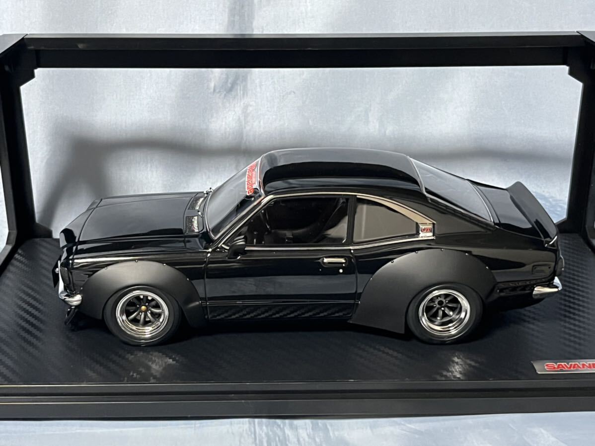 IG(イグニッションモデル )製　　マツダ　サバンナ　RX-3 (S124A) レーシング ブラック　　　1/18