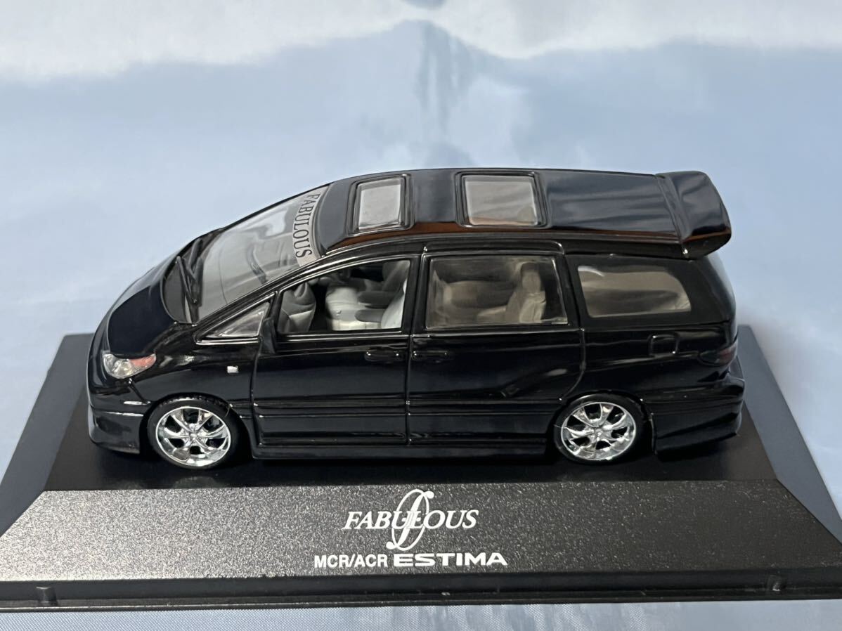 アオシマ製　VIP car ファブレスACR／MCR エスティマ　黒　　　　1/43_画像2