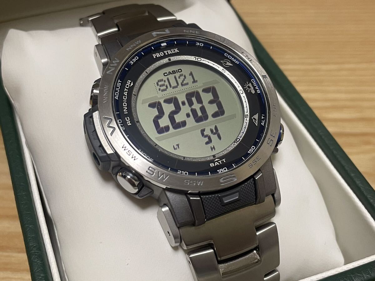 # очень красивый товар #CASIO PRO TREK#PRW-31YT-7JF# Casio Protrek # сапфир стекло titanium частота # полный koma # специальный с ящиком #