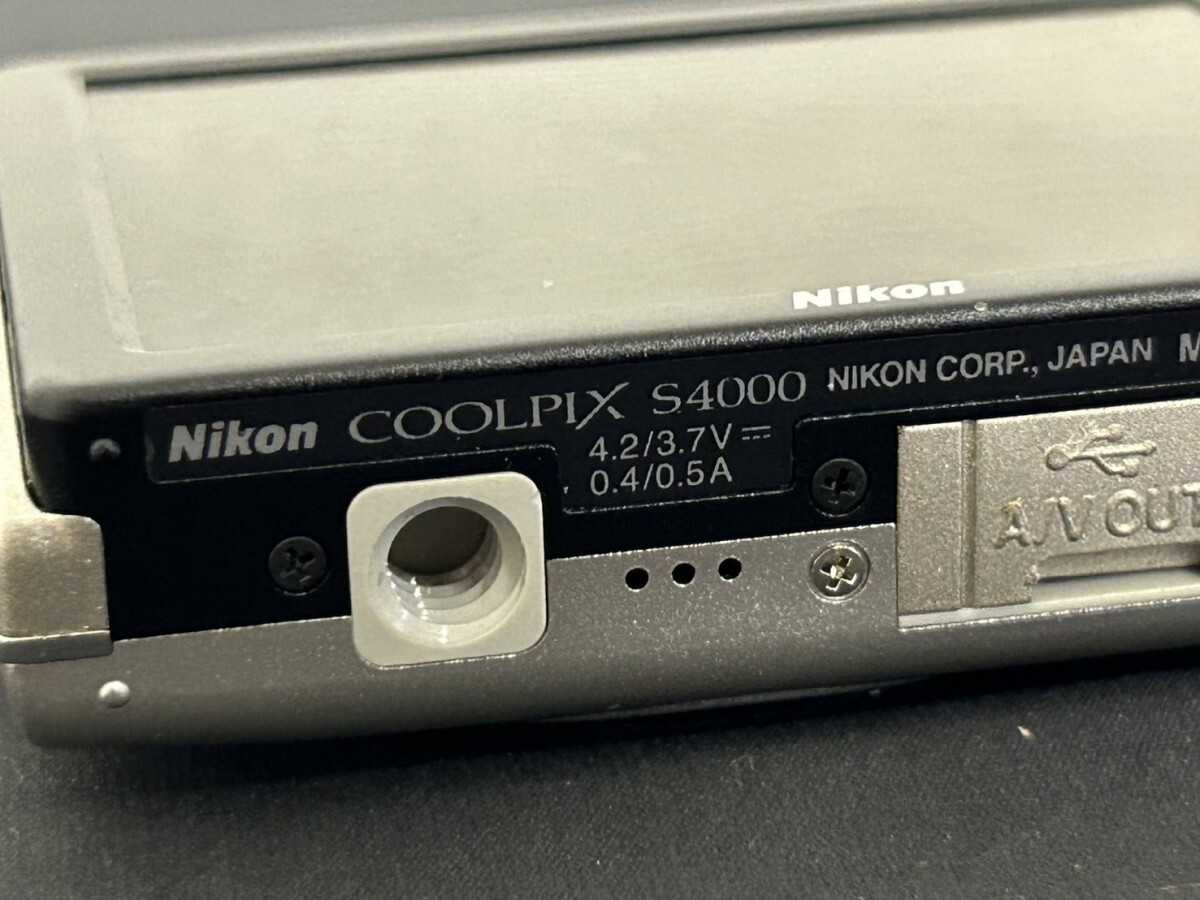 A3　Nikon　ニコン　COOLPIX S4000　クールピクス　シルバーカラー　コンパクトデジタルカメラ　付属品多数　元箱付　現状品_画像10