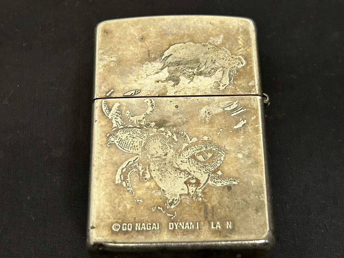 A2 Zippo ジッポー DEVILMAN デビルマン 永井豪 1997年製 火花OK ヴィンテージ 現状品の画像3