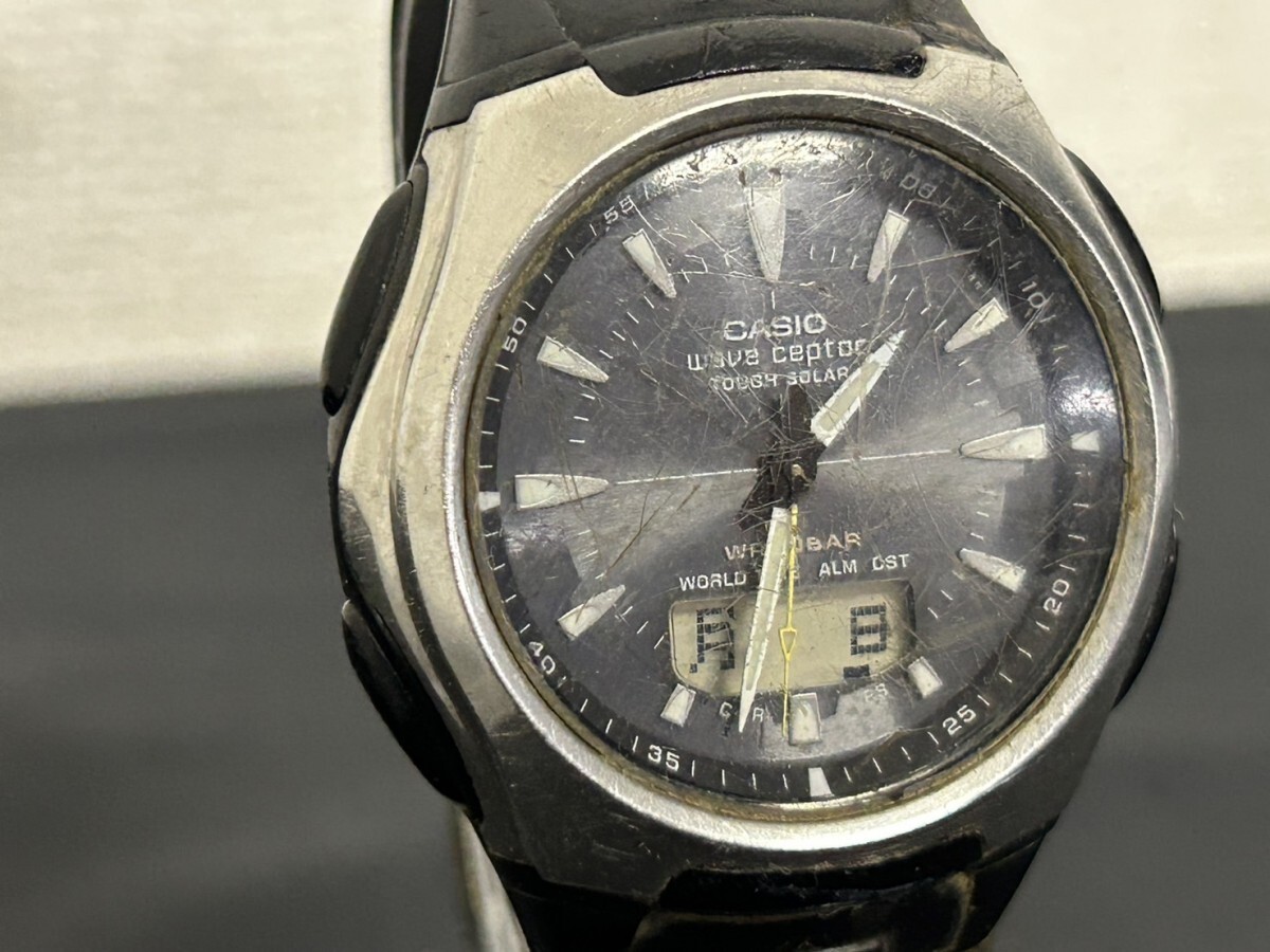 稼動品　A2　CASIO　カシオ　WVA-430J　WAVE CEPTOR　メンズ腕時計　ブランド腕時計　現状品_画像3