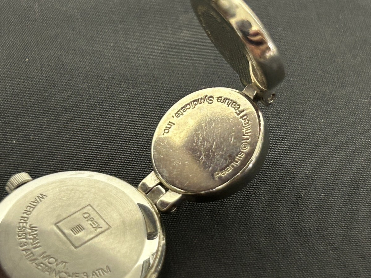 A2 SNOOPY スヌーピー レディース腕時計 Since 1950 OPEX キャラクター腕時計 クオーツ 現状品の画像9