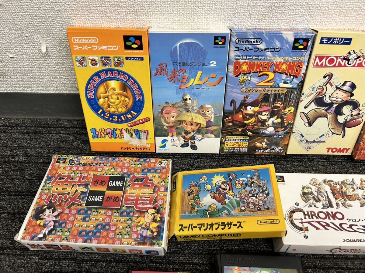 A3 Nintendo ニンテンドー SUPER FAMICOM スーパーファミコン ソフト 大量 まとめて 箱付含 昭和レトロ マリオ ドラゴンボール 桃太郎電鉄の画像3