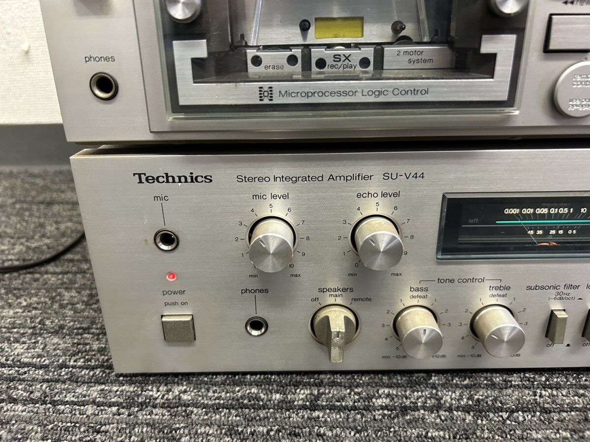 A3 Technics テクニクス SU-V44 RS-M250 ST-S22 SL-D3 ステレオアンプ レコードプレーヤー カセットデッキ 等 オーディオ機器の画像2