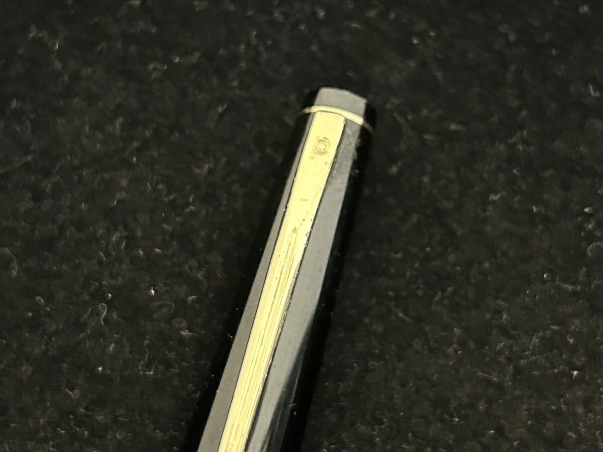 A3 PLATINUM プラチナ ペン先 14K ヴィンテージ ブラック×ゴールドカラー 現状品の画像6