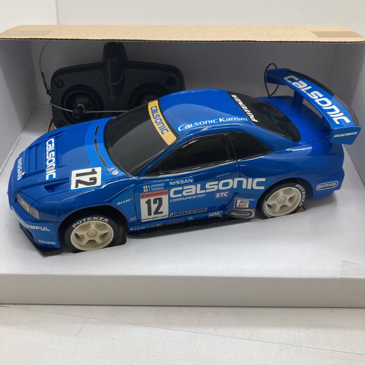 【1円～】ラジコンカー REALDRIVE カルソニックスカイライン CALSONIC SKYLINE 2951ーC2 車 ラジコン【中古品】の画像5