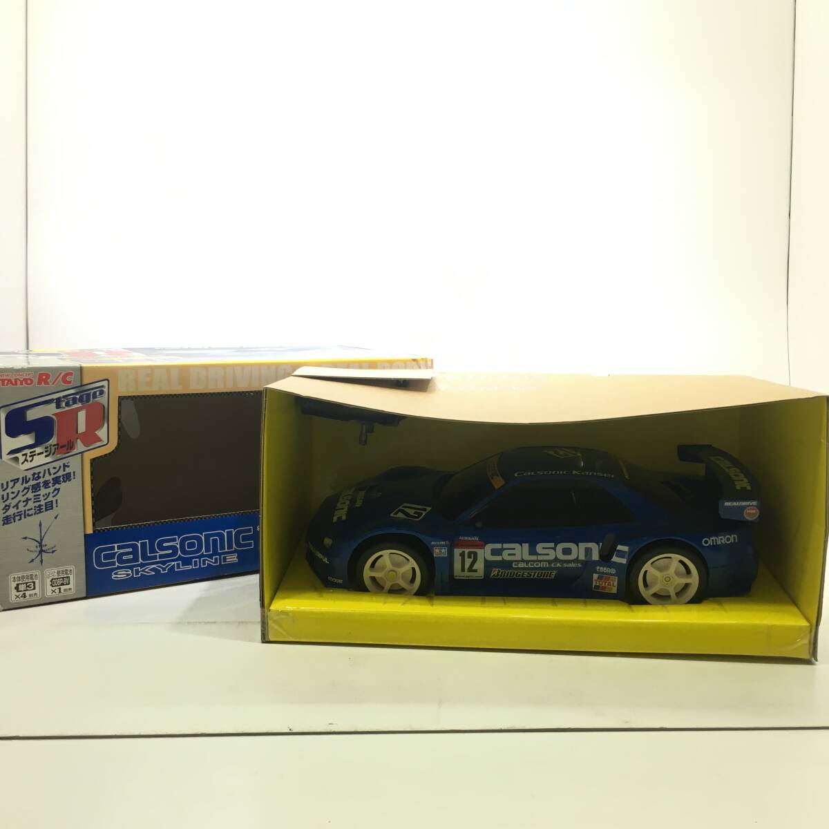 【1円～】CALSONIC SKYLINE GTR stageR ラジオコントロールカー 車 ラジコン【中古品】の画像1