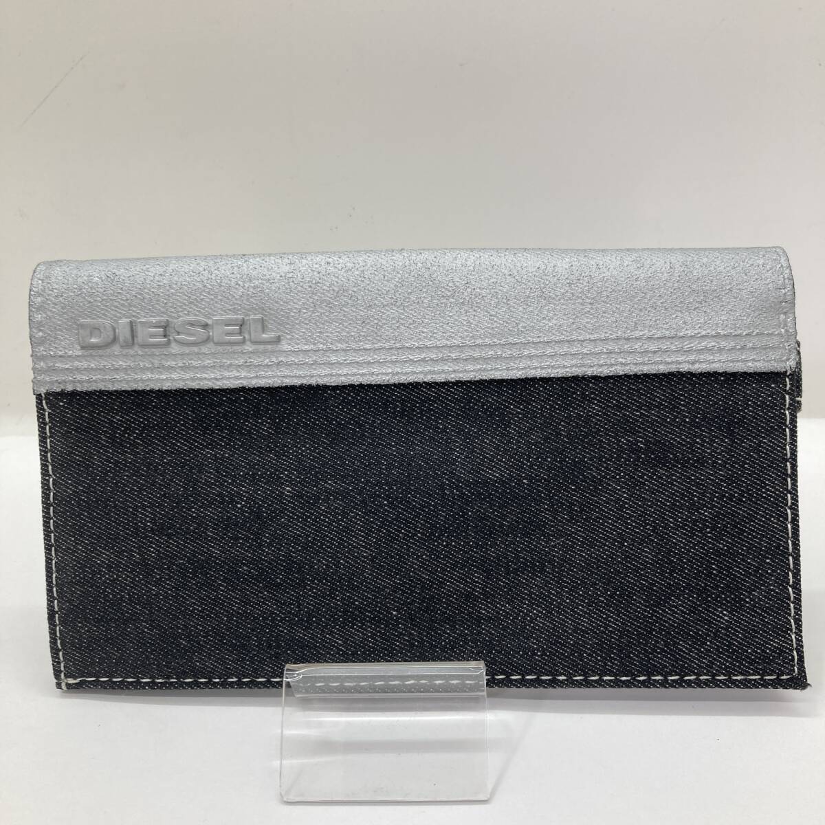  【１円～】DIESEL ディーゼル デニム 長財布 メンズ ブラック【中古品】の画像1