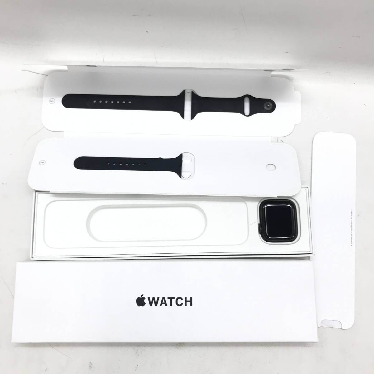 【1円～】Apple watch SE アップルウォッチ 44ｍｍ J826-09079-A USB-Cケーブル欠品 スペースグレー【中古品】の画像1