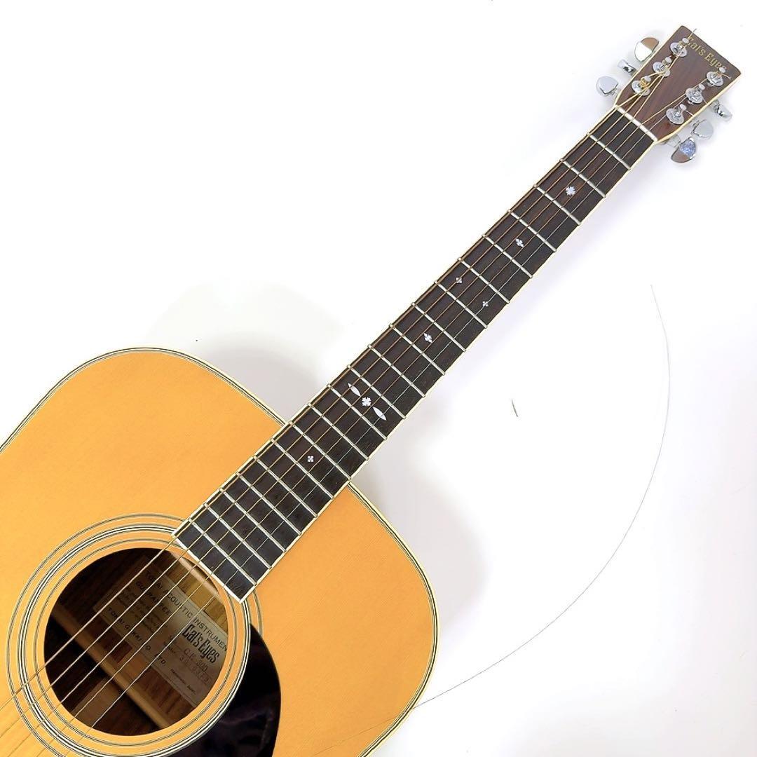 1939 【希少/美品】 キャッツアイ アコースティックギター CE-300 東海楽器 TOKAI Cat's Eyes アコギ ハードケース付属 70年代 ビンテージ_画像4