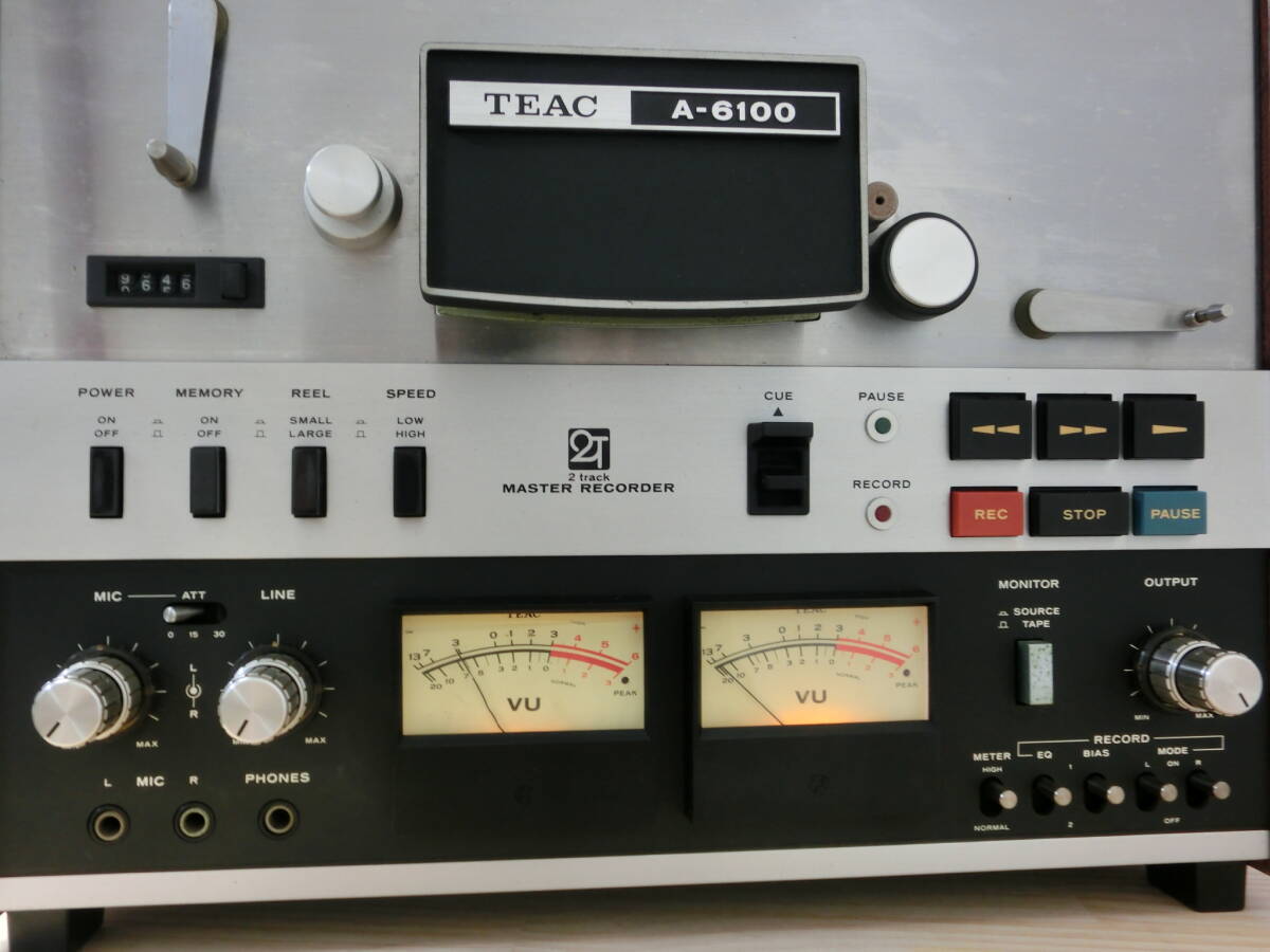 ☆　中古　TEAC A-6100 オープンリールデッキ　ジャンク品　現状渡し　☆_画像3