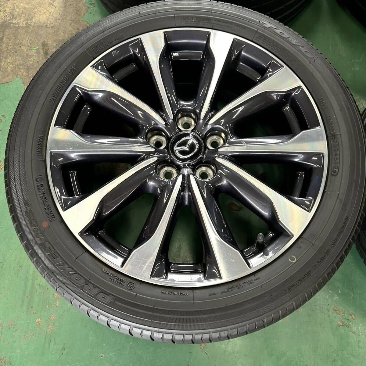 中古アルミタイヤ215/50R18マツダCX3純正　美品4本セット_画像2