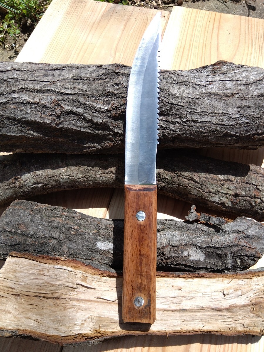 ナイフ 和式ナイフ 山刀 ハンティングナイフ サバイバルナイフ 狩猟刀 キャンプ アウトドア 山師 鋼刃の画像4