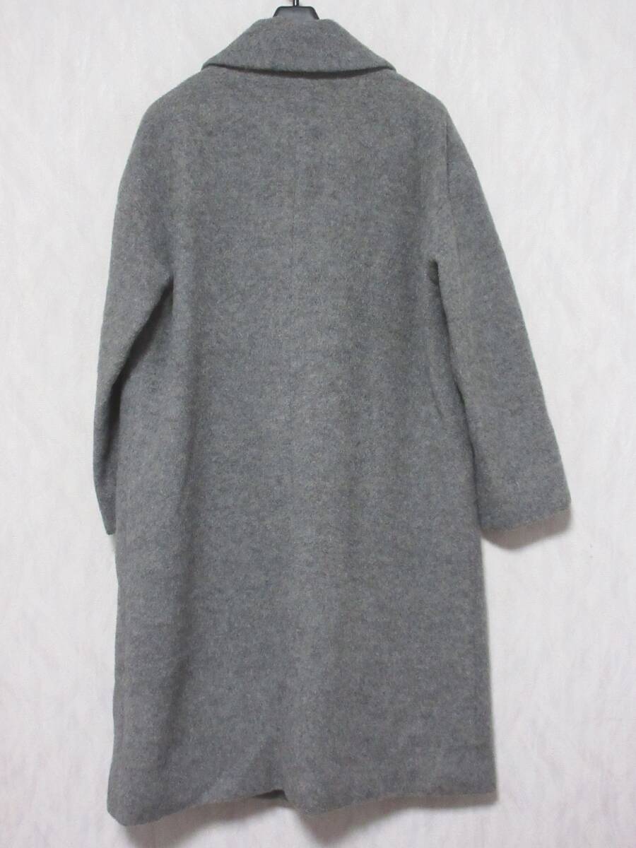 NATURAL BEAUTY Natural Beauty wool × alpaca coat lady's 38 gray 018-251111 irmri kn1845