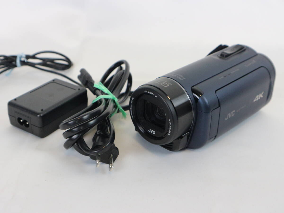 JVC GZ-RY980-A デジタルビデオカメラ JVC 4K LENS GT/Φ46mm1:1.8/3.76-37.6mm レンズキャップ欠品 動作OK 現状品 60サイズの画像1