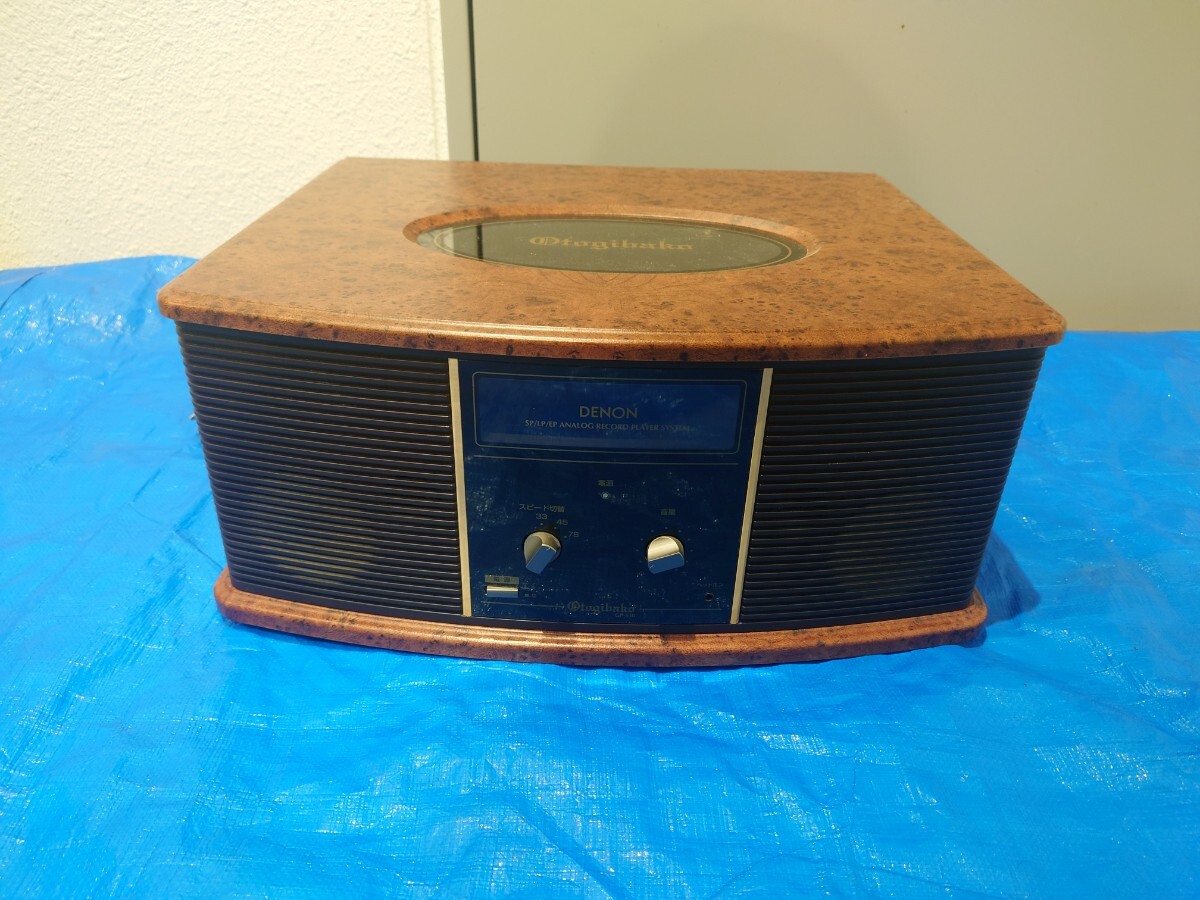 sr1234 061 通電確認のみ DENON レコードプレーヤー GP-S30 卓上型 音聴箱 レコード デノン ターンテーブル オーディオ 現状品 中古の画像1