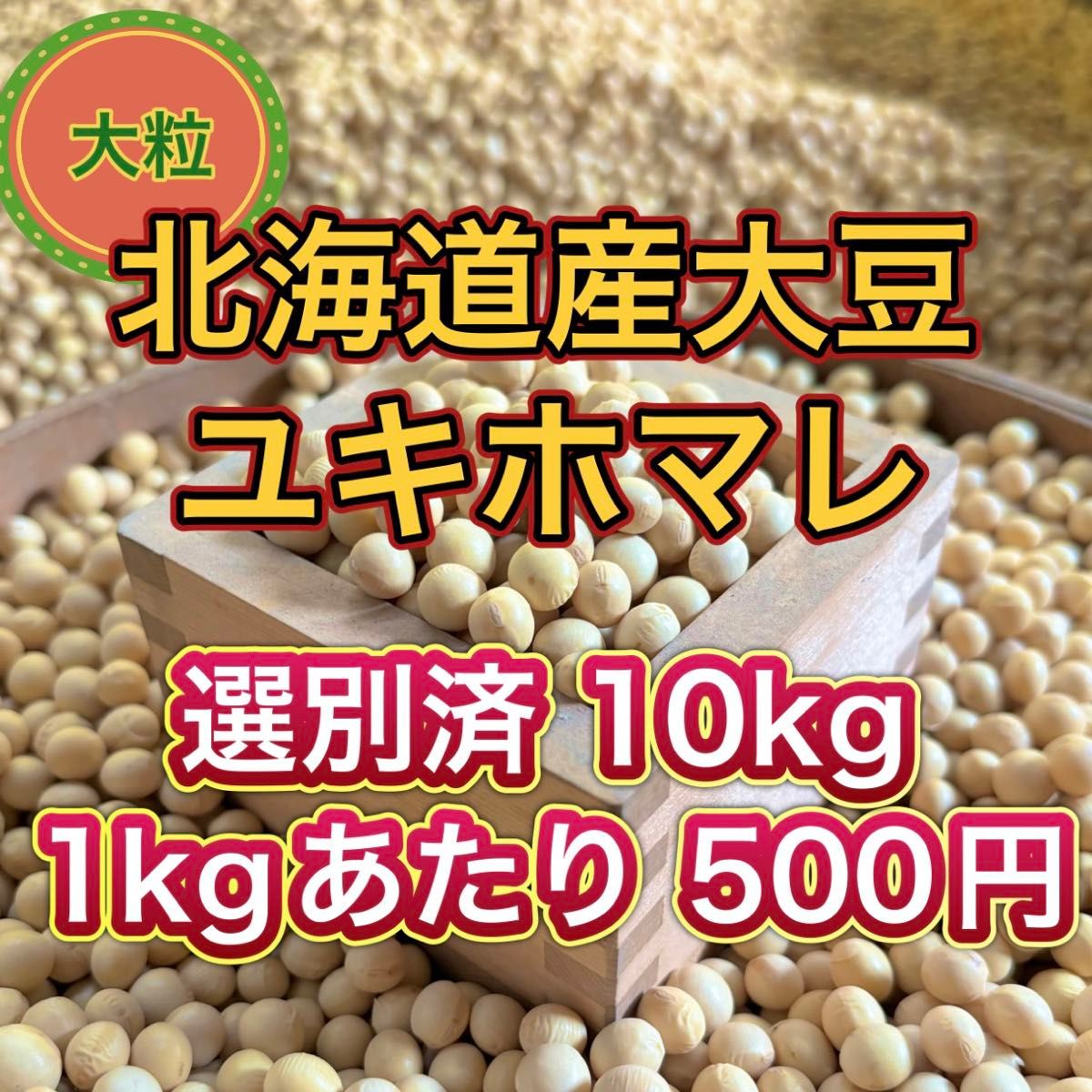 大人気 北海道産 大豆 10kg 匿名配送 自家製 味噌 納豆 豆腐 豆乳