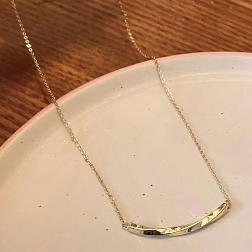 gold necklace 18k gp ゴールドバーネックレス 18金 鍍金 送料一律料金 30_画像1