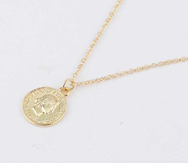 新品 18ｋゴールドＧＰ 45cm メンズレディース 上質 質感 高品質 大人気 coin necklace 17の画像1