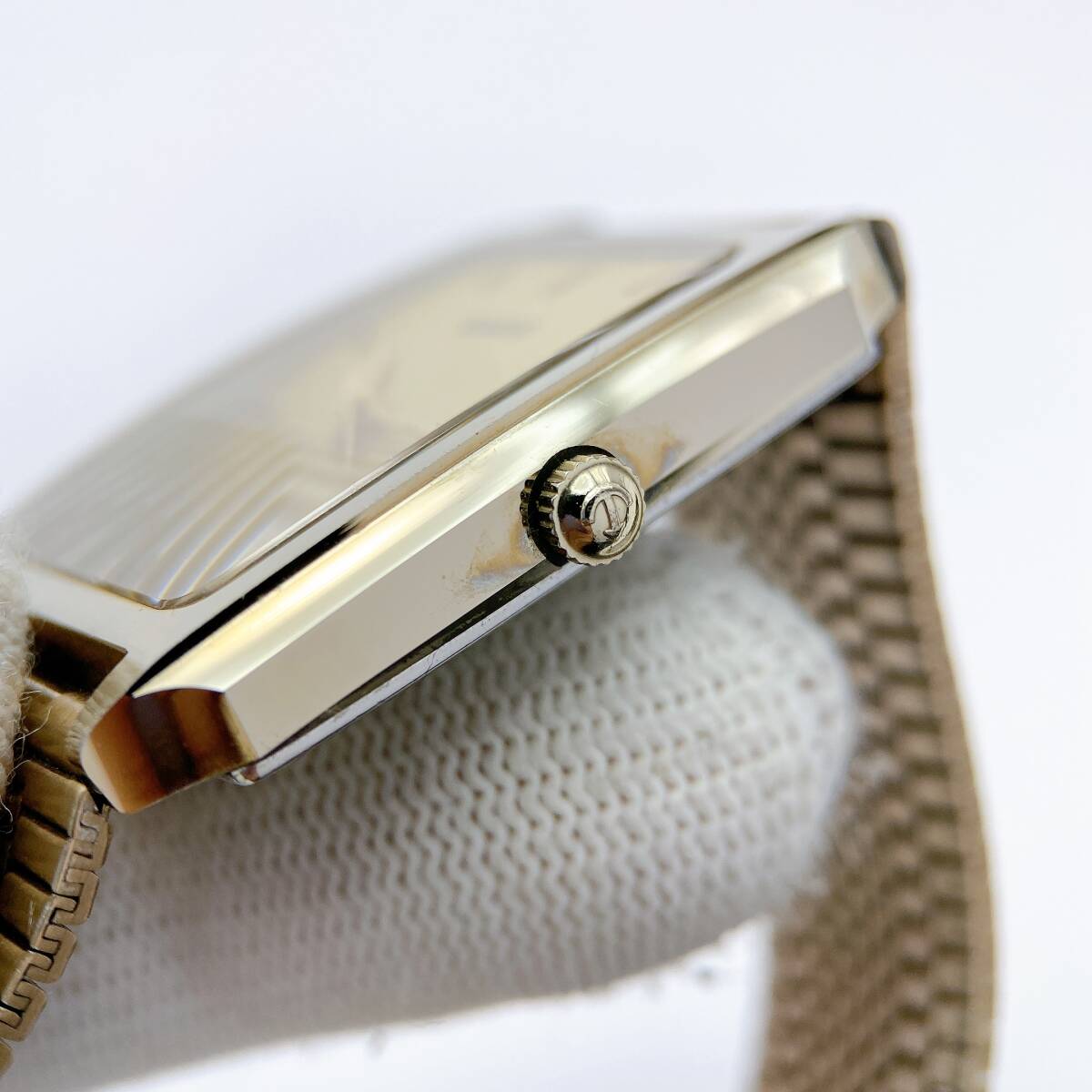 【稼働品】ラドー RADO ダイヤスター DIASTAR メンズ 腕時計 クオーツ デイト 3針 152.0420.3 ステンレスベルト ゴールドシャンパン 動作の画像3