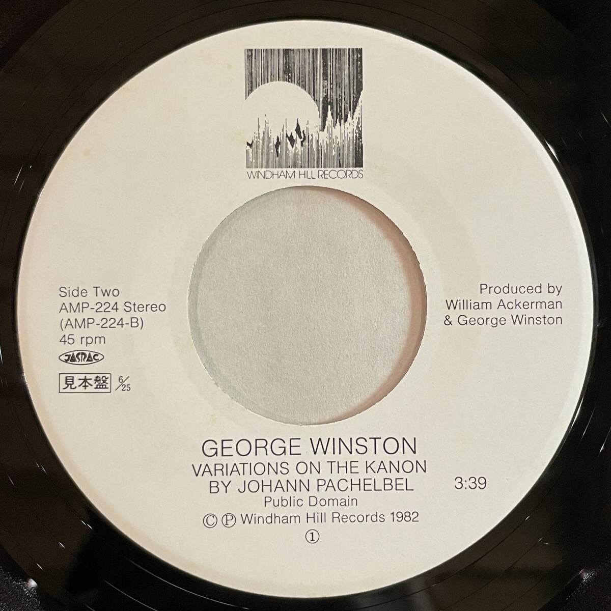 【見本盤EP】ジョージ・ウィンストン - カラーズ/ダンス [AMP-224] George Winston Windham Hill 非売品 プロモ Promoの画像5