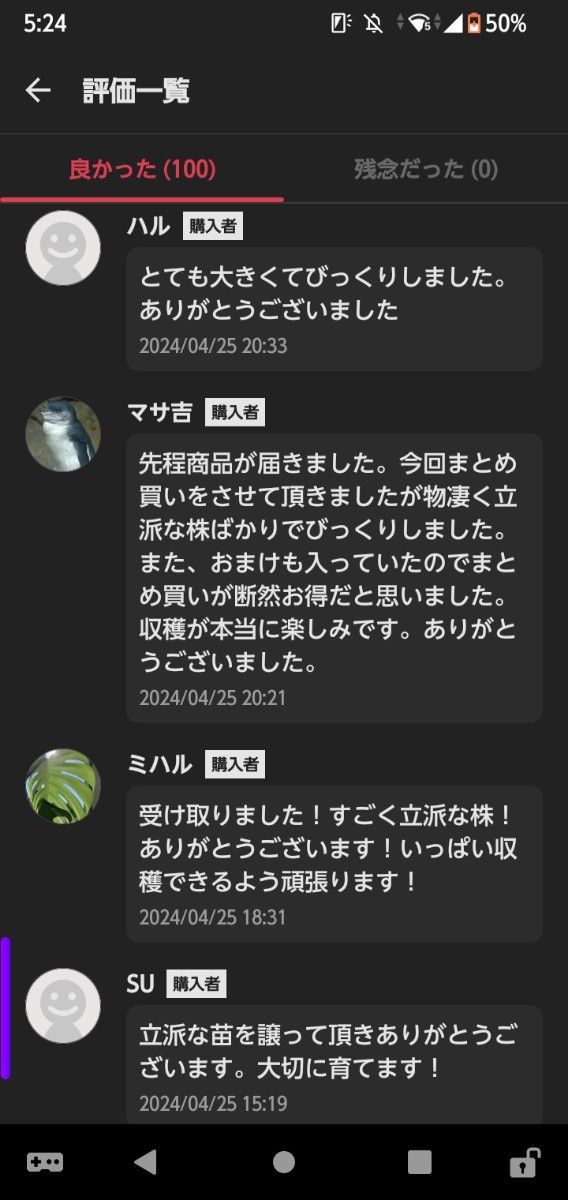 数々の好評価　来年収穫株　夢を語れ　オーガニック菜園