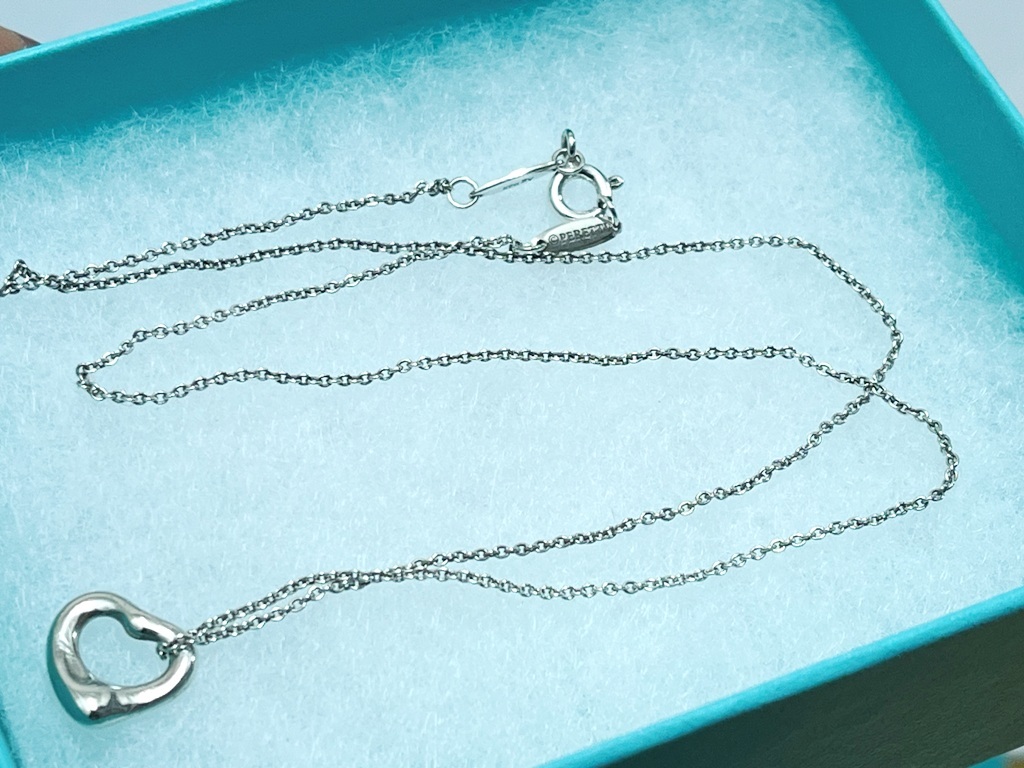 ☆TIFFANY＆Co./ティファニー オープンハート シルバー 925 ネックレス《中古品》☆ の画像7