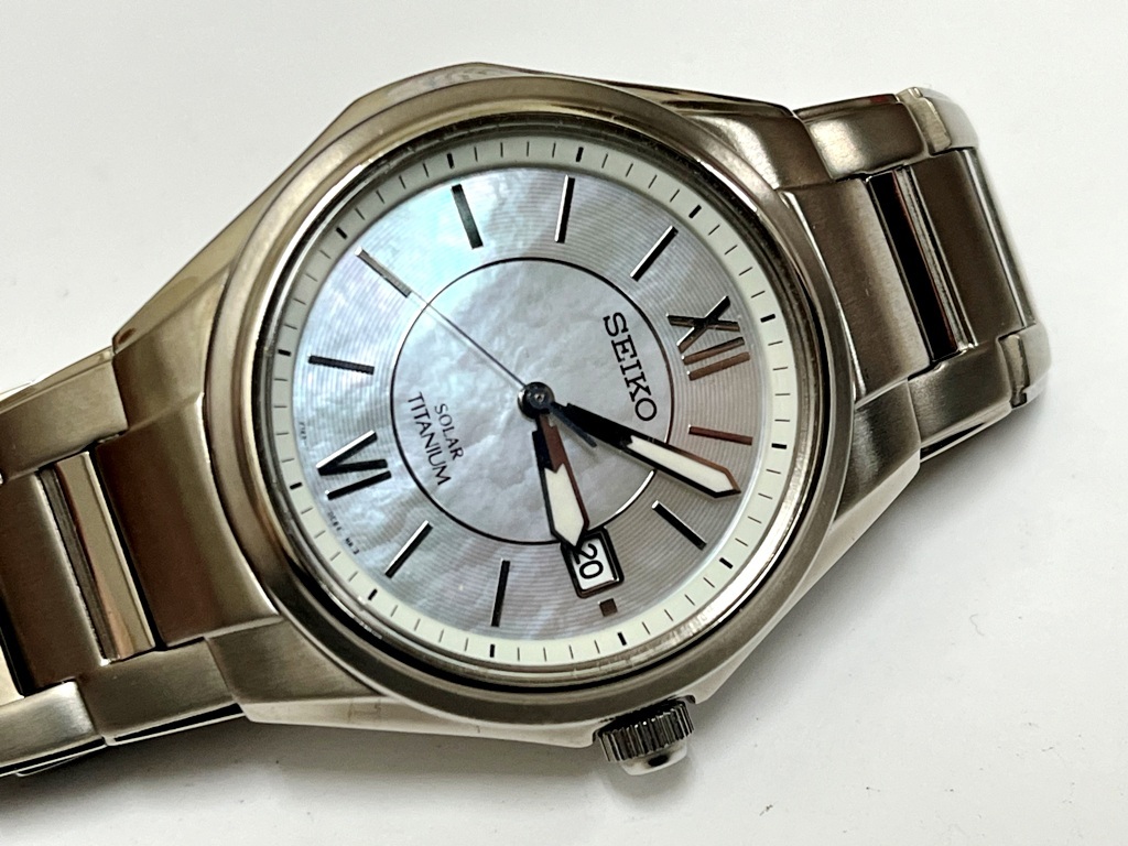☆SEIKO/セイコー SOLAR TITANIUM V145-0BA0 メンズ腕時計《現状稼働品/未使用？》☆ の画像1