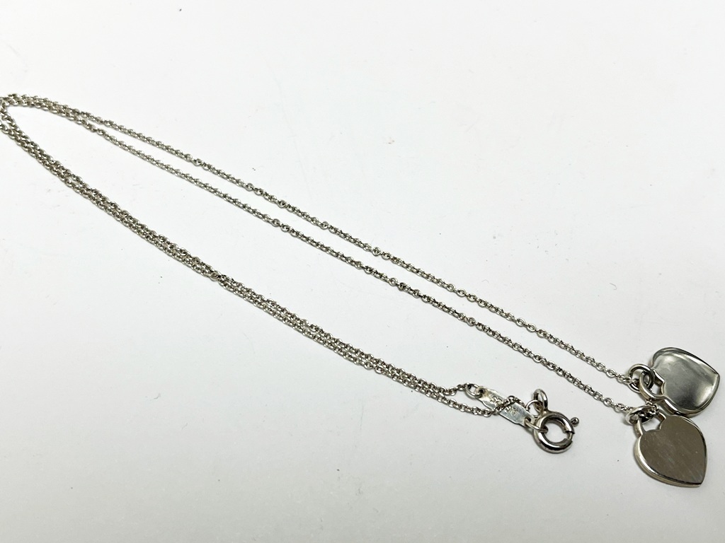 ☆TIFFANY＆Co./ティファニー ダブルハート シルバー 925 ネックレス《中古品》☆ _画像6