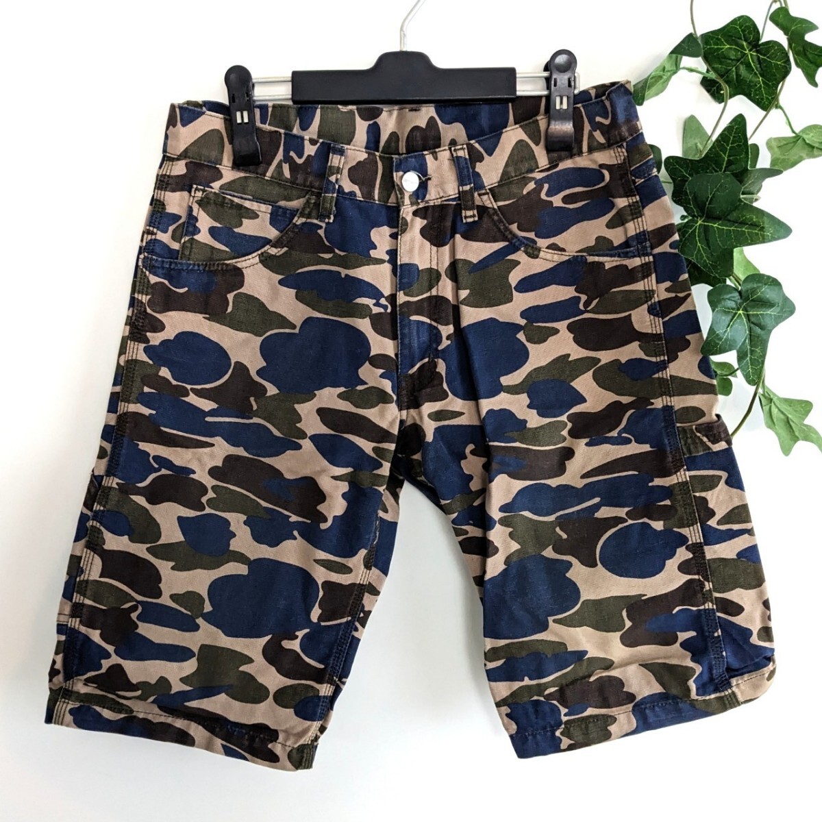 Carhartt カーハート ハーフパンツ カモ柄 90s W36 アメカジ 良品 カーハート CARHARTT WIP ビンテージ カモ 柄 迷彩