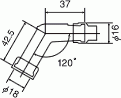 VB05F/NGKプラグキャップ黒/120°/汎用/1本価格/の画像3