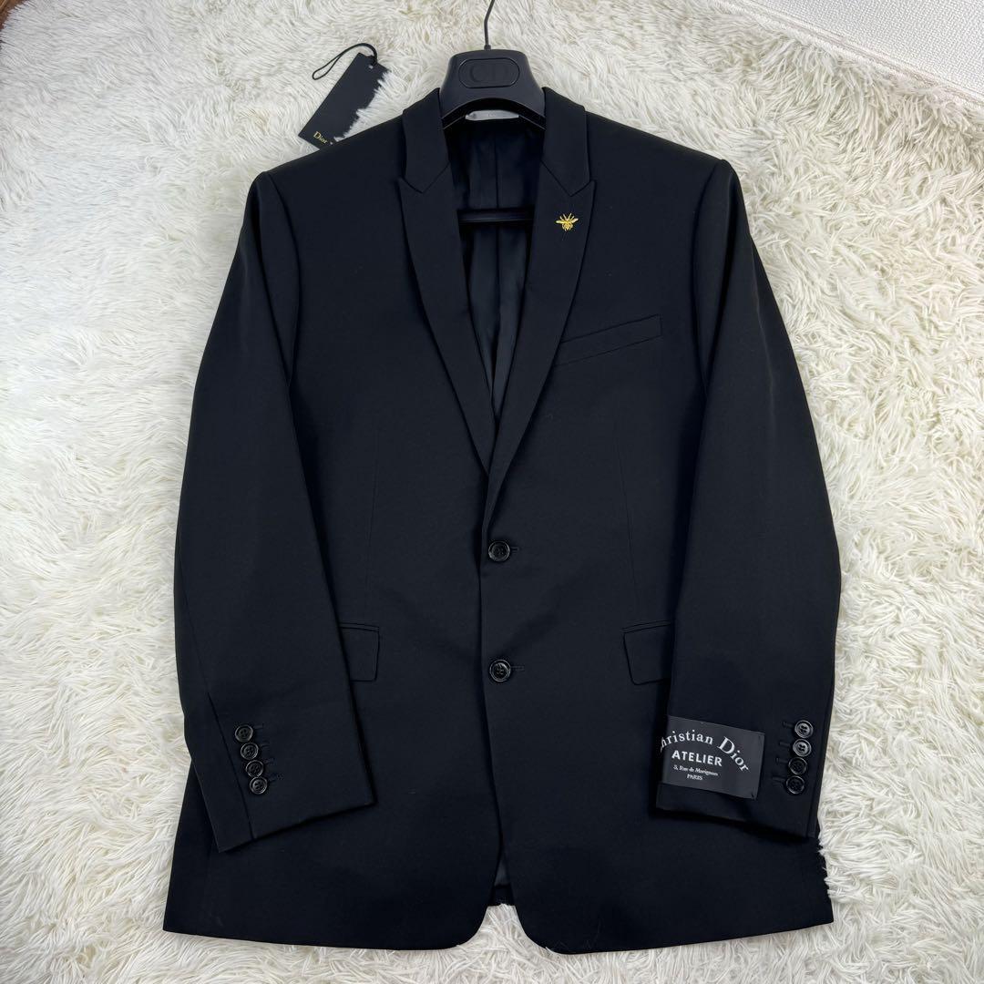 【美品】Dior HOMME ディオールオム 18SS アトリエロゴ 蜂 ジャケット BEE EMBROIDERED JACKET ATELIER BEE 52 XL_画像1