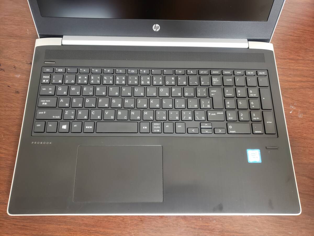 394 ★4台入荷 美品 HP ProBook 450 G5 Core i5 第８世代 (8250U)◆メモリ8GB◆M.2 SSD256GB◆15.6インチ Full HD 動作品 Win10 Office2021_画像7