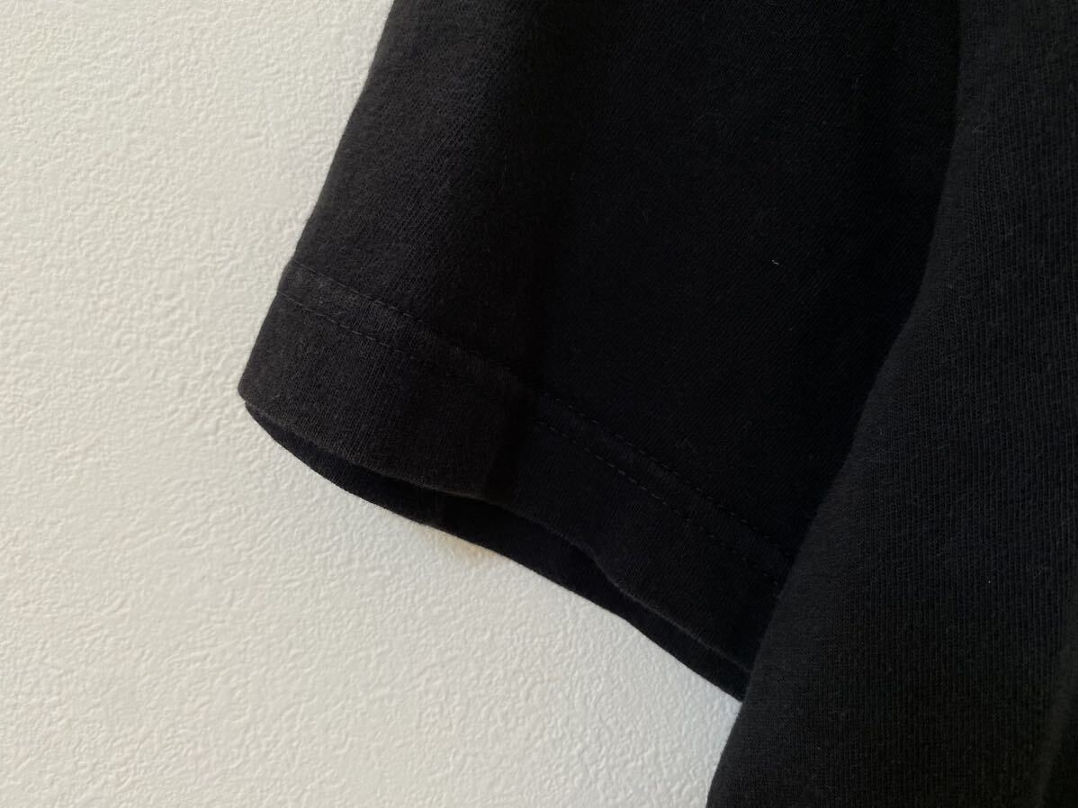 90s USA製 ラルフローレン ブラック ポケットTシャツ POLO Ralph Lauren M 黒　ポニー刺繍_画像6