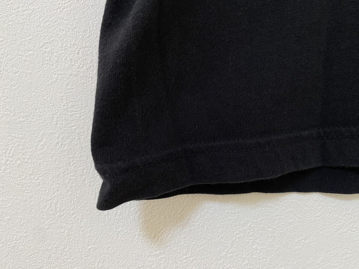 90s USA製 ラルフローレン ブラック ポケットTシャツ POLO Ralph Lauren M 黒　ポニー刺繍_画像7