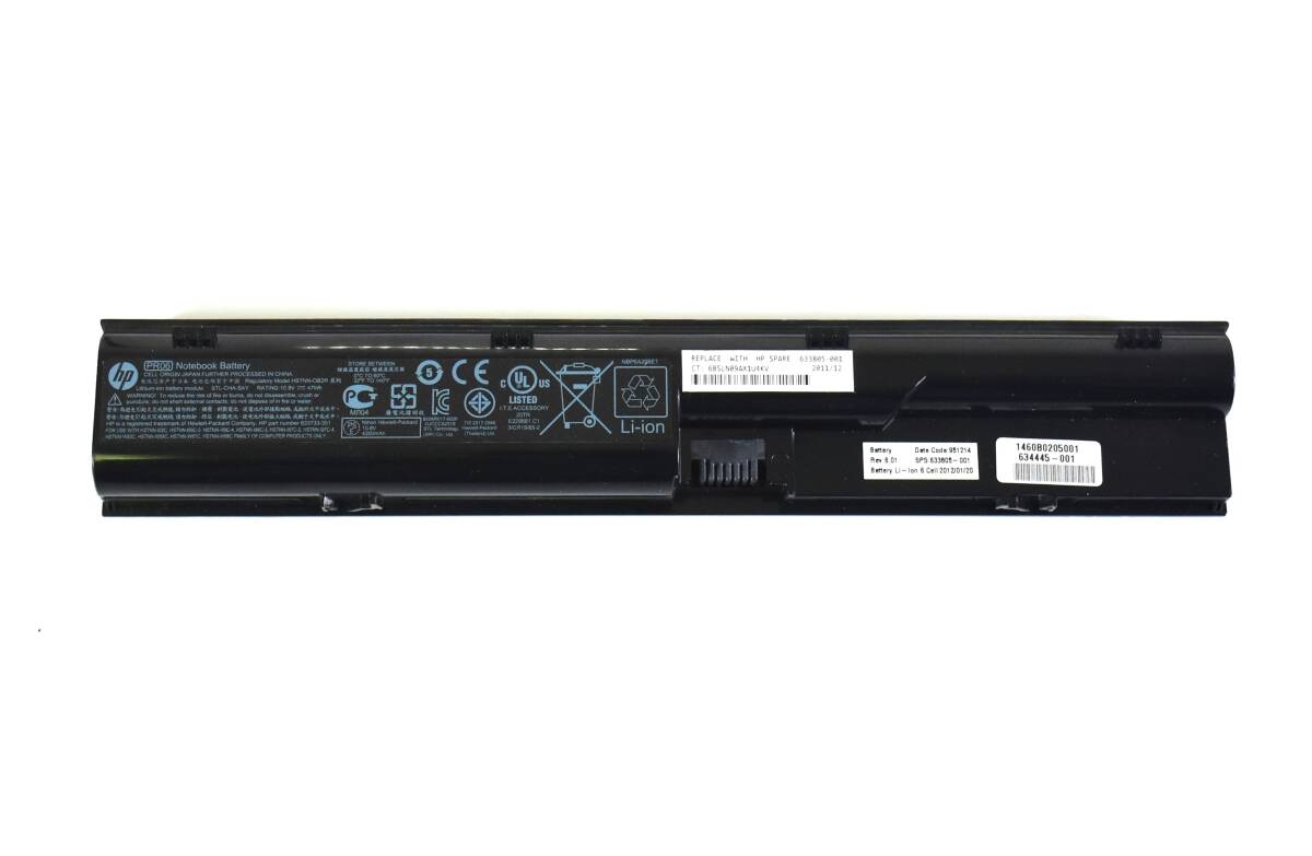 HP PR06 バッテリー / 残容量90%以上充電可能 /10.8V-47Wh /ProBook 4530s 4540s 対応/中古品の画像1