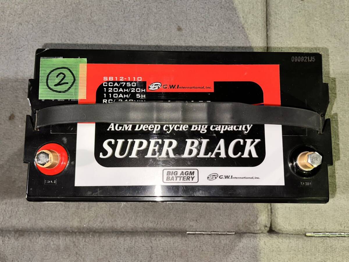  использование 1 год не достиг Optima super черный ②[ действующий товар ] SB12-110 самовывоз желающий, lithium . модификация поэтому лот 
