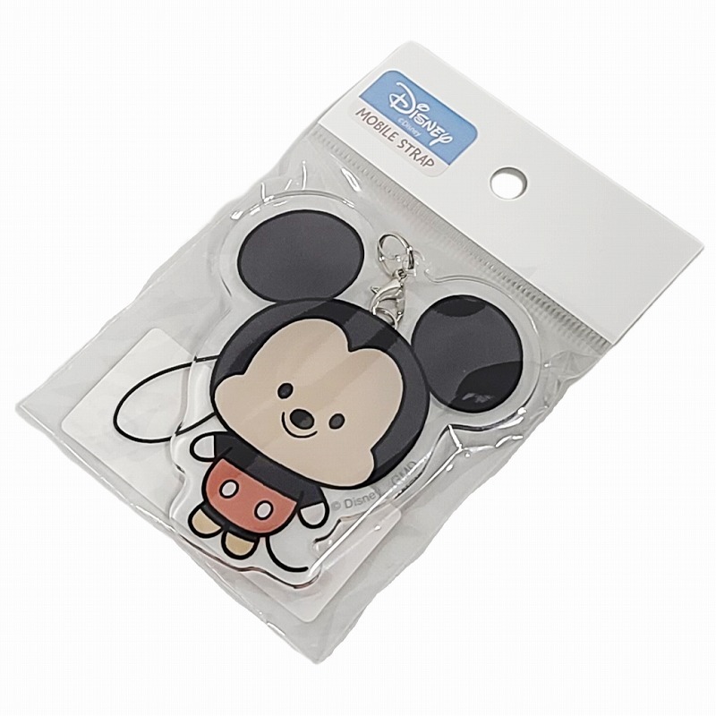  Disney character mobile acrylic fiber strap L size Mickey Mouse smartphone iPhone Android 
