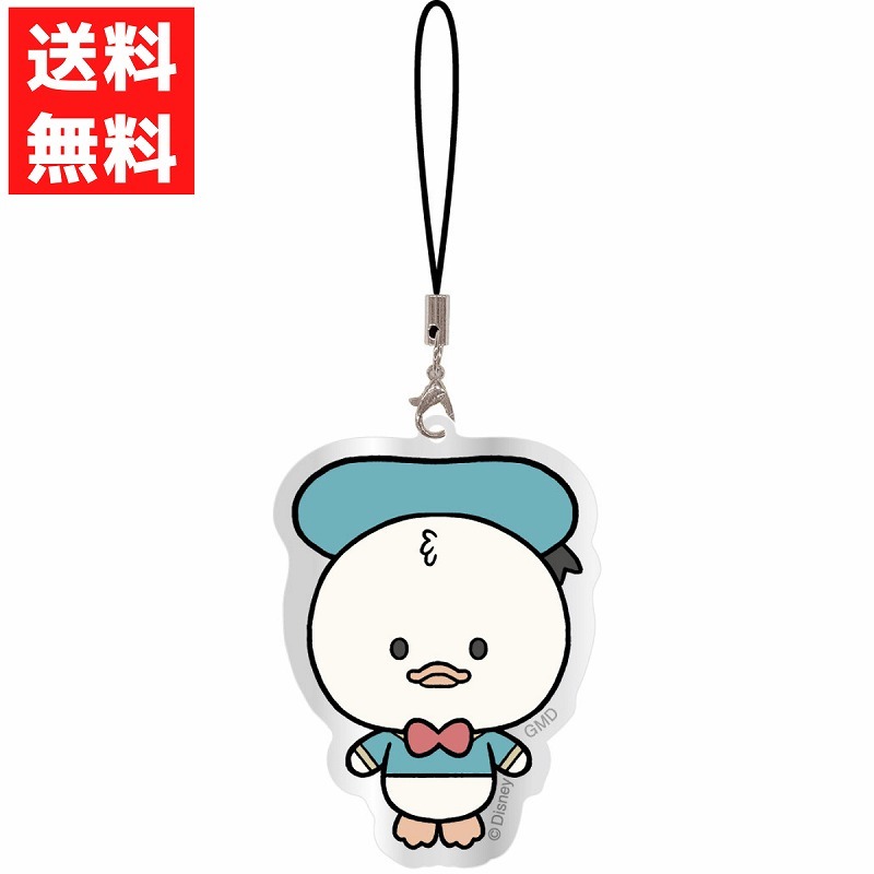  Disney character mobile acrylic fiber strap L size Donald Duck smartphone iPhone Android 
