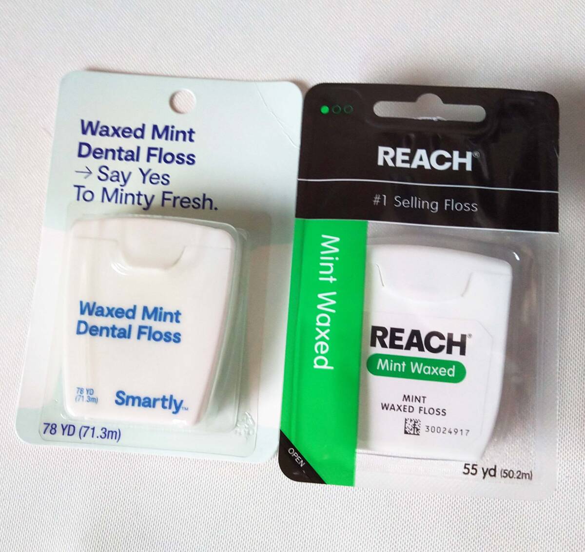  Reach & Target Smartly dental floss new goods wax * mint 121.5m 2 piece set free shipping 