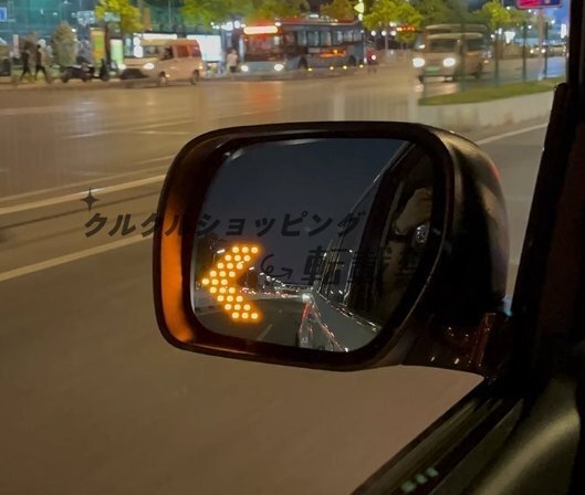 三菱 パジェロ V93 V97 LED ウィンカー ドアミラー鏡面ガラス ヒーター付き 左右セッド 原車ヒーター機能付き適応可能_画像3