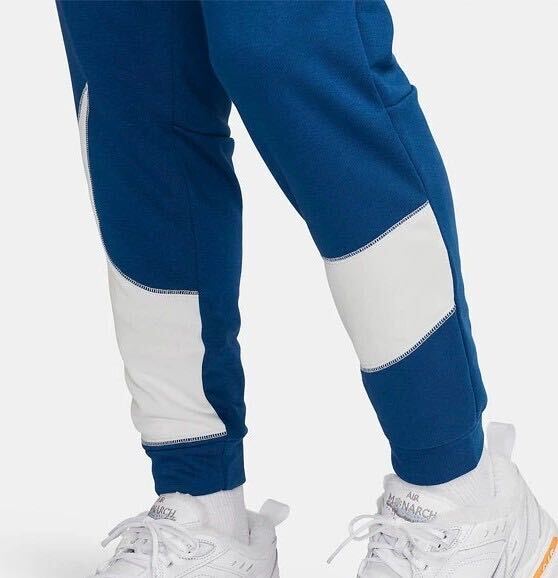 新品 送料込 NIKE DF TAPERED ENEG PANTS Mサイズ 青/白 ナイキ ドライフィット テーパード ロング パンツ トレーニング ビッグ スウッシュ_画像3