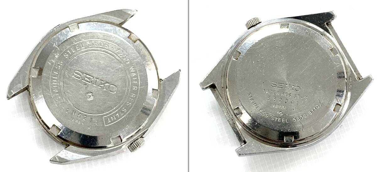 T04/172 SEIKO 3点 時計セット LORD MATIC AUTOMATIC 35 23石 防水 文字盤 アナログ腕時計 デイト 5606‐5130 5606‐7250 5606‐8110の画像10