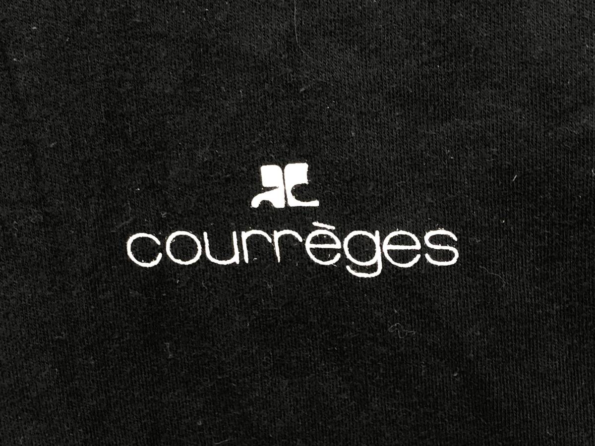 T04/021 courreges クレージュ 長袖Tシャツ ロンティー ロンT プルオーバー トップス ブラック_画像6