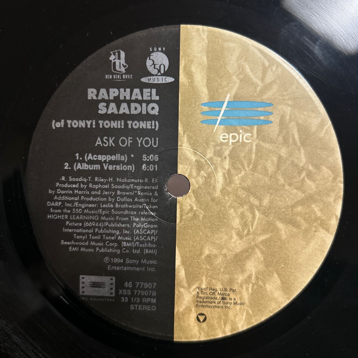 RAPHAEL SAADIQ / ASK OF YOU / LP レコードの画像3