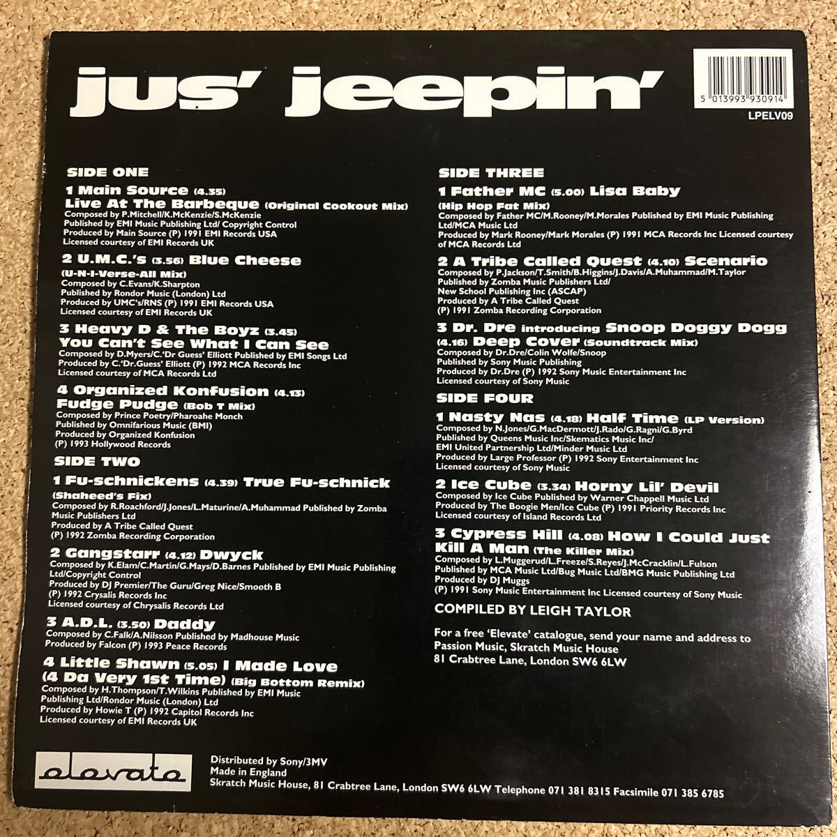 V.A / helitage / jus'jeepin / hiphop / 2LP レコード_画像2